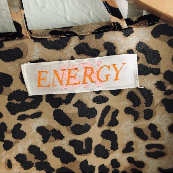 Energy > Leopard Print Kimono Robe and Slip Dress Matching Set > M - Picture 12 of 13